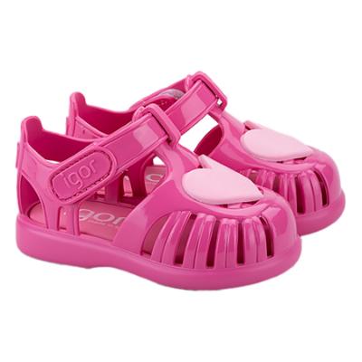 Picture of Igor Tobby Gloss Love Jelly Sandal - Fuchsia