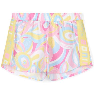 Picture of Bonini by A* Dee Spark Sports Shorts With Tape Detail - Lemon Cake