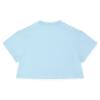 Picture of Bonini by A* Dee Shine Cropped Logo T-shirt - Sky Blue