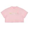 Picture of Bonini by A* Dee Shine Cropped Logo T-shirt - Fairy Pink