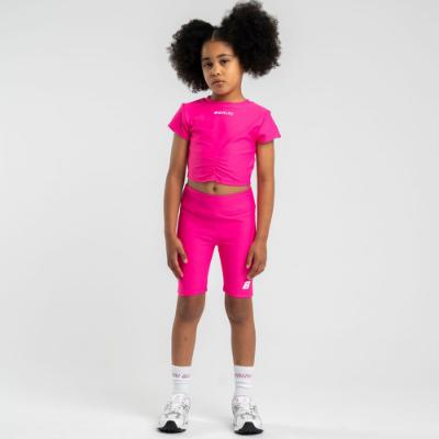 Picture of Bonini by A* Dee Aspire Short Sleeve Ruched Top - Hot Pink