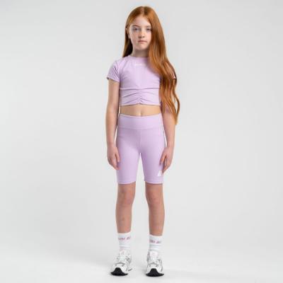 Picture of Bonini by A* Dee Aspire Short Sleeve Ruched Top - Lilac Bloom