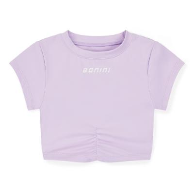 Picture of Bonini by A* Dee Aspire Short Sleeve Ruched Top - Lilac Bloom