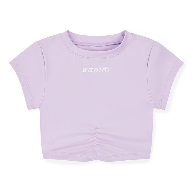 Picture of Bonini by A* Dee Aspire Short Sleeve Ruched Top - Lilac Bloom