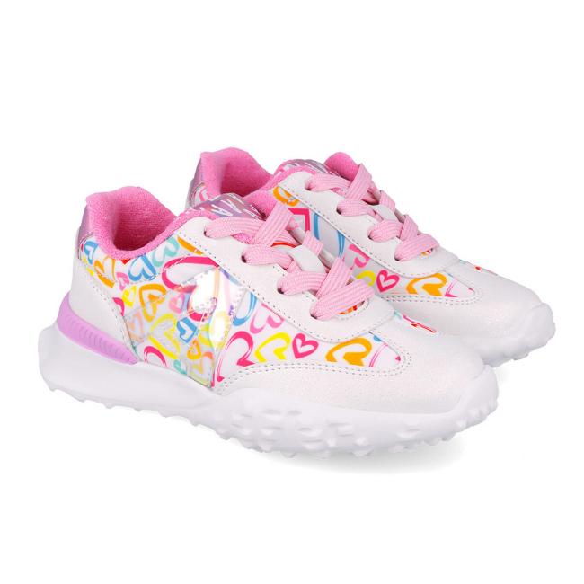 Picture of Agatha Ruiz De La Prada Summer Heart Trainers - White