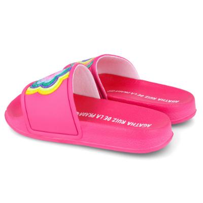 Picture of Agatha Ruiz De La Prada Summer Heart Sliders - Fuchsia Pink