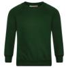 Picture of Schoolwear Unisex Crew Neck Sweatshirt - Bottle Green