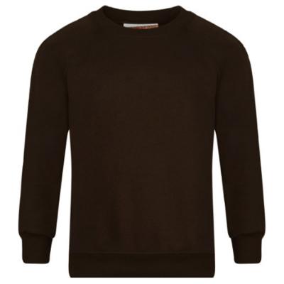 Picture of Schoolwear Unisex Crew Neck Sweatshirt - Brown