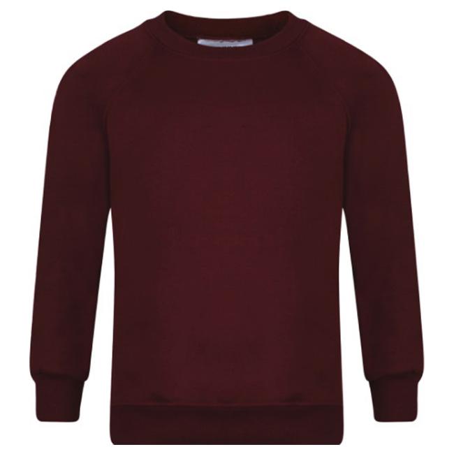 Picture of Schoolwear Unisex Crew Neck Sweatshirt - Maroon