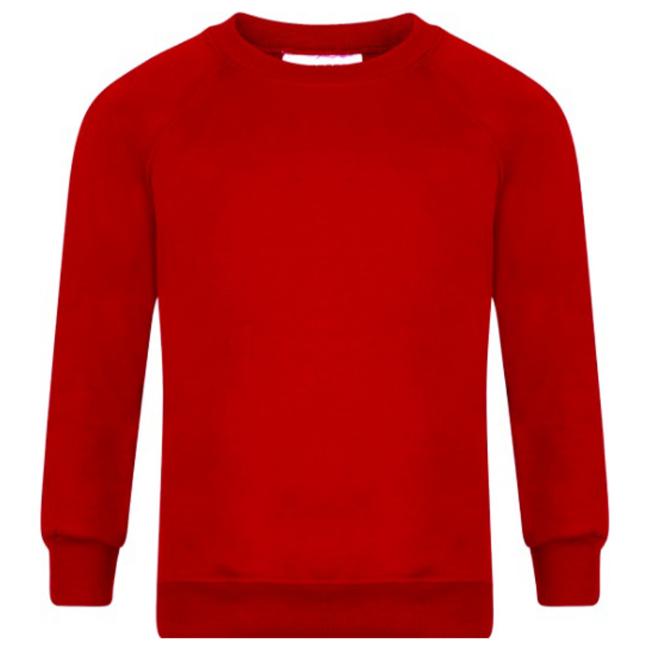 Picture of Schoolwear Unisex Crew Neck Sweatshirt - Red