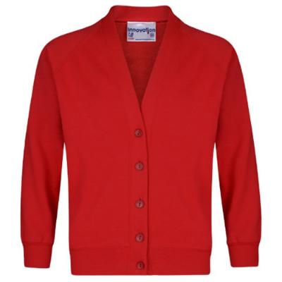 Picture of Schoolwear Girls Sweatshirt Cardigan - Red