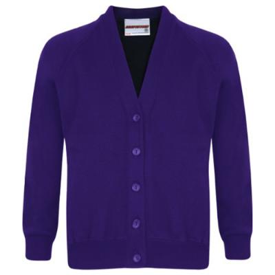 Picture of PRE ORDER Schoolwear Girls Sweatshirt Cardigan - Purple