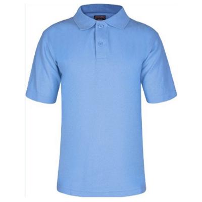 Picture of Schoolwear Girls Short Sleeve Polo Shirt - Sky Blue