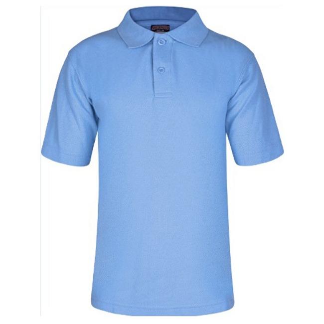 Picture of Schoolwear Girls Short Sleeve Polo Shirt - Sky Blue