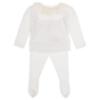 Picture of Mac Ilusion Baby Specially Collection Girls Sweater Bottoms Bonnet Set X 3 - White