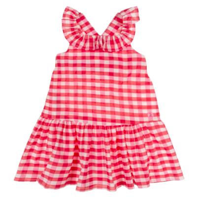 Picture of Tutto Piccolo Summer Gingham Collection Girls Sundress - Fuschia