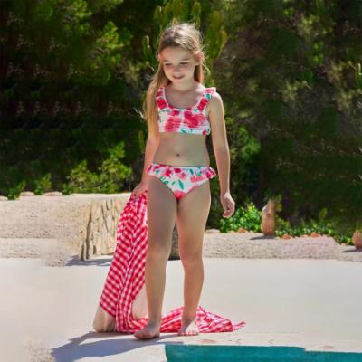 Picture of Tutto Piccolo Summer Strawberry Collection Girls Bikini - Fuschia