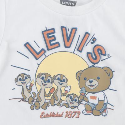 Picture of Levi's Baby Boys Meerkat Teddy Shorts Set - White