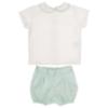 Picture of Puro Mimo Summer Collection Boys Blouse & Pants Set X 2 - White Mint Green