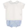 Picture of Puro Mimo Summer Collection Boys Blouse & Pants Set X 2 - White Pale Blue