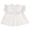 Picture of Puro Mimo Summer Collection Girls Blouse Skirted Jampants & Hairclip Set X 3 - White Pale Blue