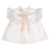 Picture of Puro Mimo Summer Collection Girls Blouse Skirted Jampants Set X 2 - White Peach Pink