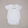 Picture of Rapife Summer Baby Boys Bodysuit & Wide Stripe Pants Set X 2 - Beige White