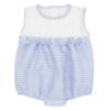 Picture of Rapife Summer Baby Girls Stripe Romper - White Sky Blue 