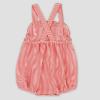 Picture of Rapife Summer Baby Girls Ruffle Romper - Orange Gingham