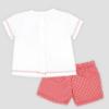 Picture of Rapife Summer Baby Boys Gingham Shorts & T-shirt Set - White Red 