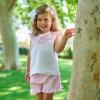 Picture of Rapife Summer Girls Ruffle Tunic & Shorts Set - White Sky Blue