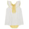 Picture of PRE ORDER Rapife Summer Girls Ruffle Embroidered Dress & Panties Set X 2 - White Yellow