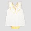 Picture of PRE ORDER Rapife Summer Girls Ruffle Embroidered Dress & Panties Set X 2 - White Yellow