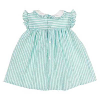 Picture of Sardon Baby Summer Collection Girls Stripe Dress -White Mint Green