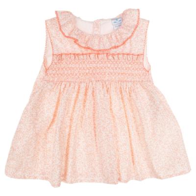 Picture of Sardon Baby Summer Collection Girls Floral Dress & Panties Set X 2 - Coral