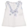 Picture of Sardon Baby Summer Collection Girls Pique Dress & Panties Set X 2 - White Pale Blue