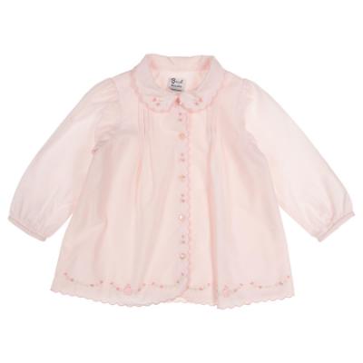 Picture of Sarah Louise Baby Girls Embroidered Jampant 2 Piece Set - Pink Pink