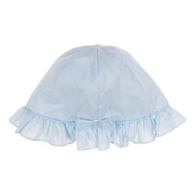 Picture of Sarah Louise Girls Ruffle Sunhat With Bow - Blue