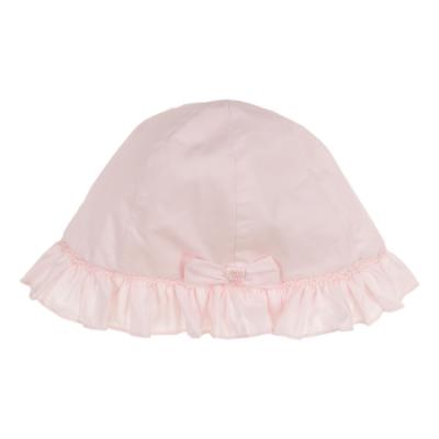 Picture of Sarah Louise Girls Ruffle Sunhat With Bow - Pink