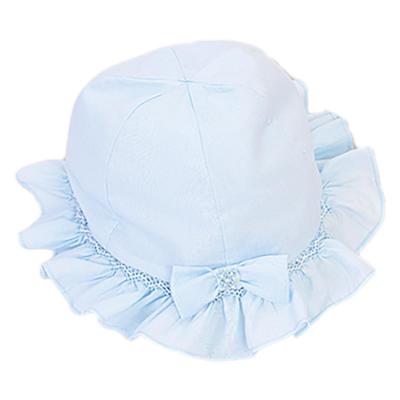 Picture of Sarah Louise Girls Ruffle Sunhat With Bow - Blue