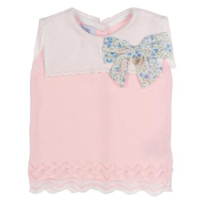 Picture of Foque Baby Girls Skirted Jampant Set - Pink Blue Floral