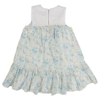 Picture of Foque Girls A Line Dress - Pink Blue Floral