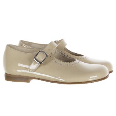 Picture of Panache Girls Mary Jane Shoe - Arena Dark Beige Patent 