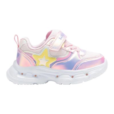 Picture of Lelli Kelly Margherita Star Easy On Light Up Trainer - Rosa Pink Pearl