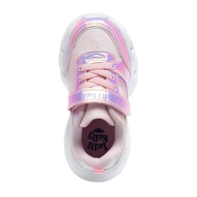 Picture of Lelli Kelly Margherita Star Easy On Light Up Trainer - Rosa Pink Pearl