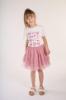 Picture of Lili Gaufrette Girls Bow Top & Tulle Skirt Set X 2 - Ivory Pink