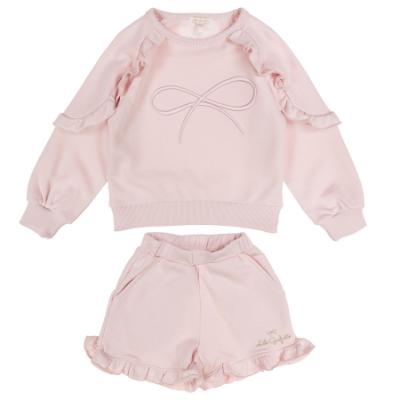 Picture of Lili Gaufrette Girls Ruffle Sweater & Shorts Set X 2 - Pink