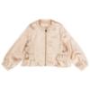 Picture of Lili Gaufrette Girls Ruffle Satin Jacket -  Light Gold