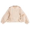 Picture of Lili Gaufrette Girls Ruffle Satin Jacket -  Light Gold